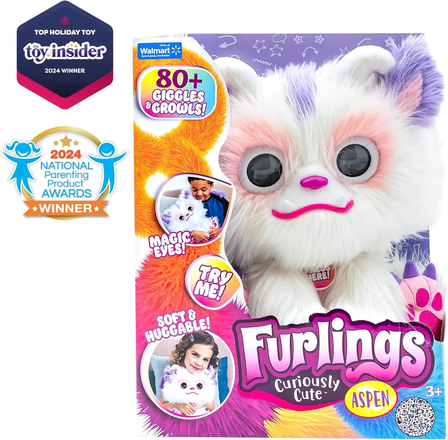 Aspen - 13" Interactive Plush Toy, 80  Sounds & Animations, Gift for Girls & Boys 3 