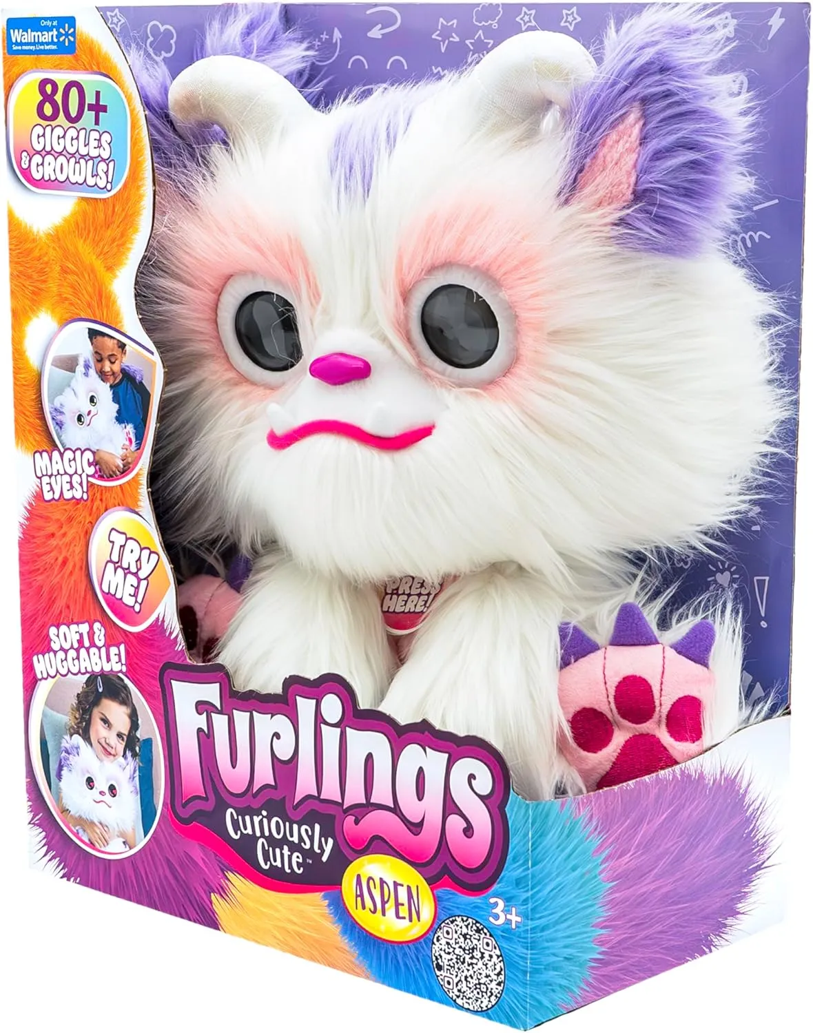 Aspen - 13" Interactive Plush Toy, 80  Sounds & Animations, Gift for Girls & Boys 3 
