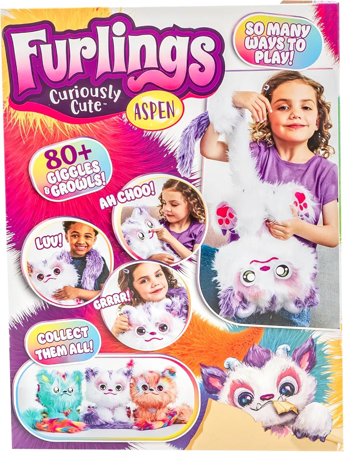 Aspen - 13" Interactive Plush Toy, 80  Sounds & Animations, Gift for Girls & Boys 3 