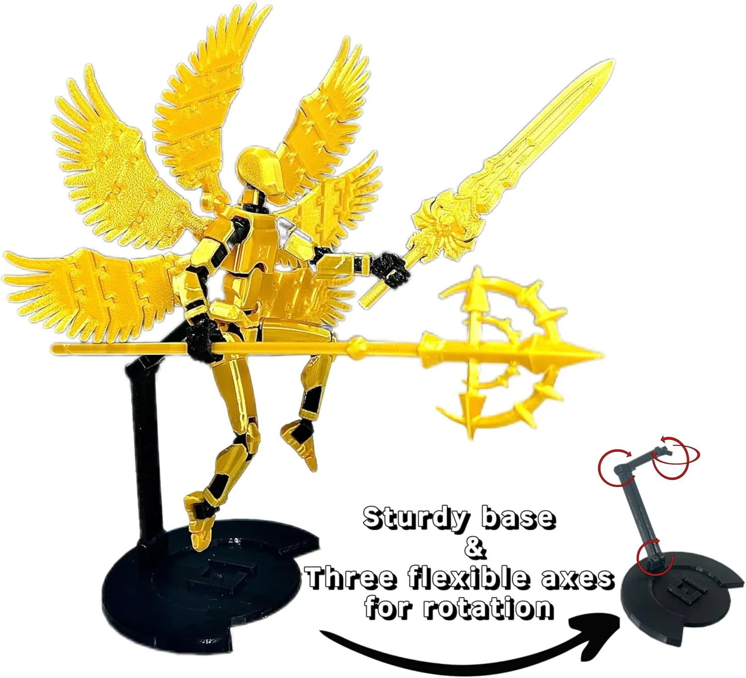 (Assembly Completed) T13 Action Figure Set, Dummy 13 3D Printed Action Toy Gifts for Kids, Robot 13 Action Figure Full Body Mechanical Doll Christmas Birthday Gift for Boys Girls
