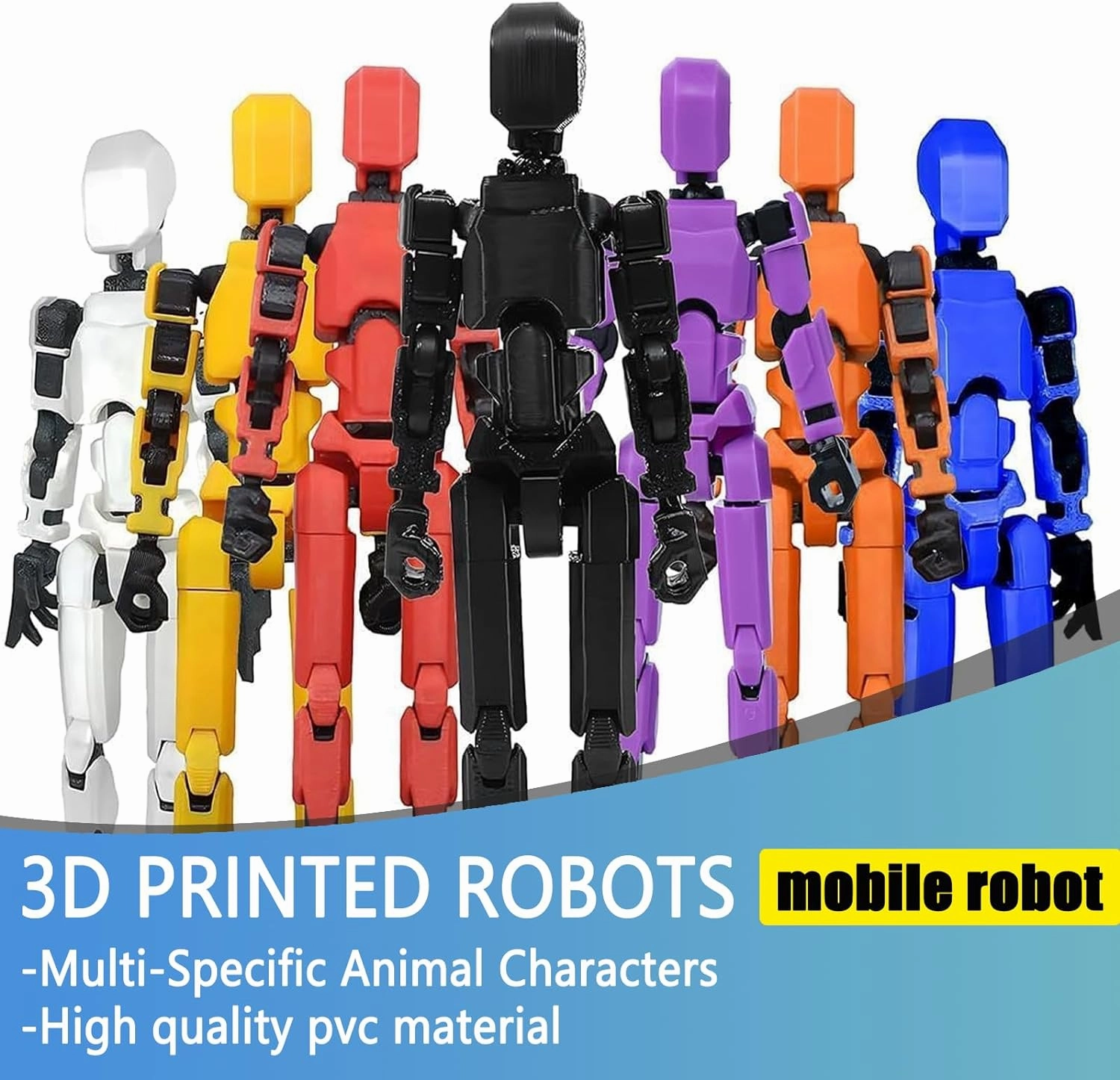 Assembly Completed-Titan 13 Action Figures, Upgrade Nova 13 Action Figure, Dummy Robot 13 Action Figure Set,3D Robot Figure for Children's Day Birthday Gifts (Assembly Completed-5pcs)
