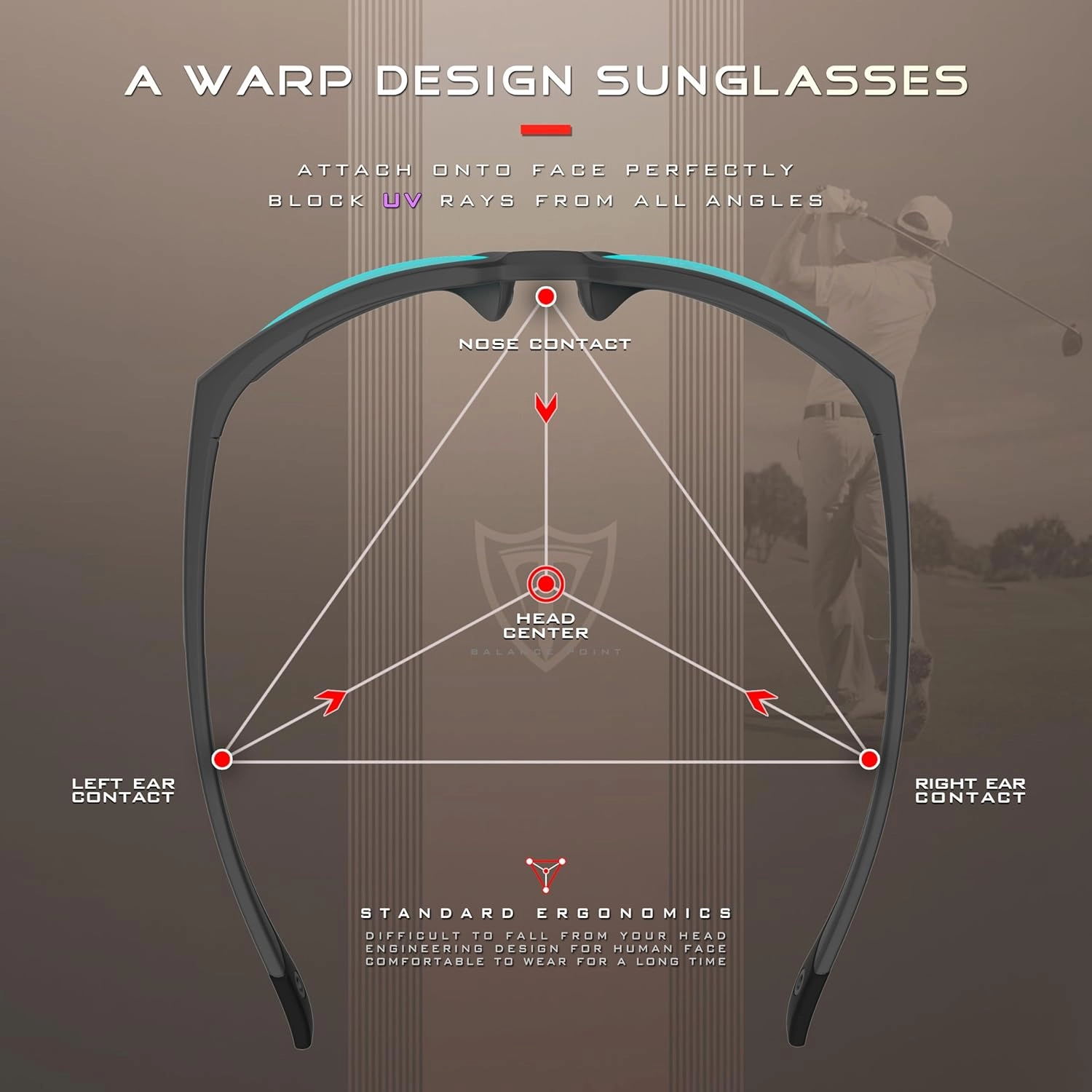 ATTCL Men's Polarized Sport Sunglasses with UV400 Protection for Driving, Fishing, and Outdoor Activities