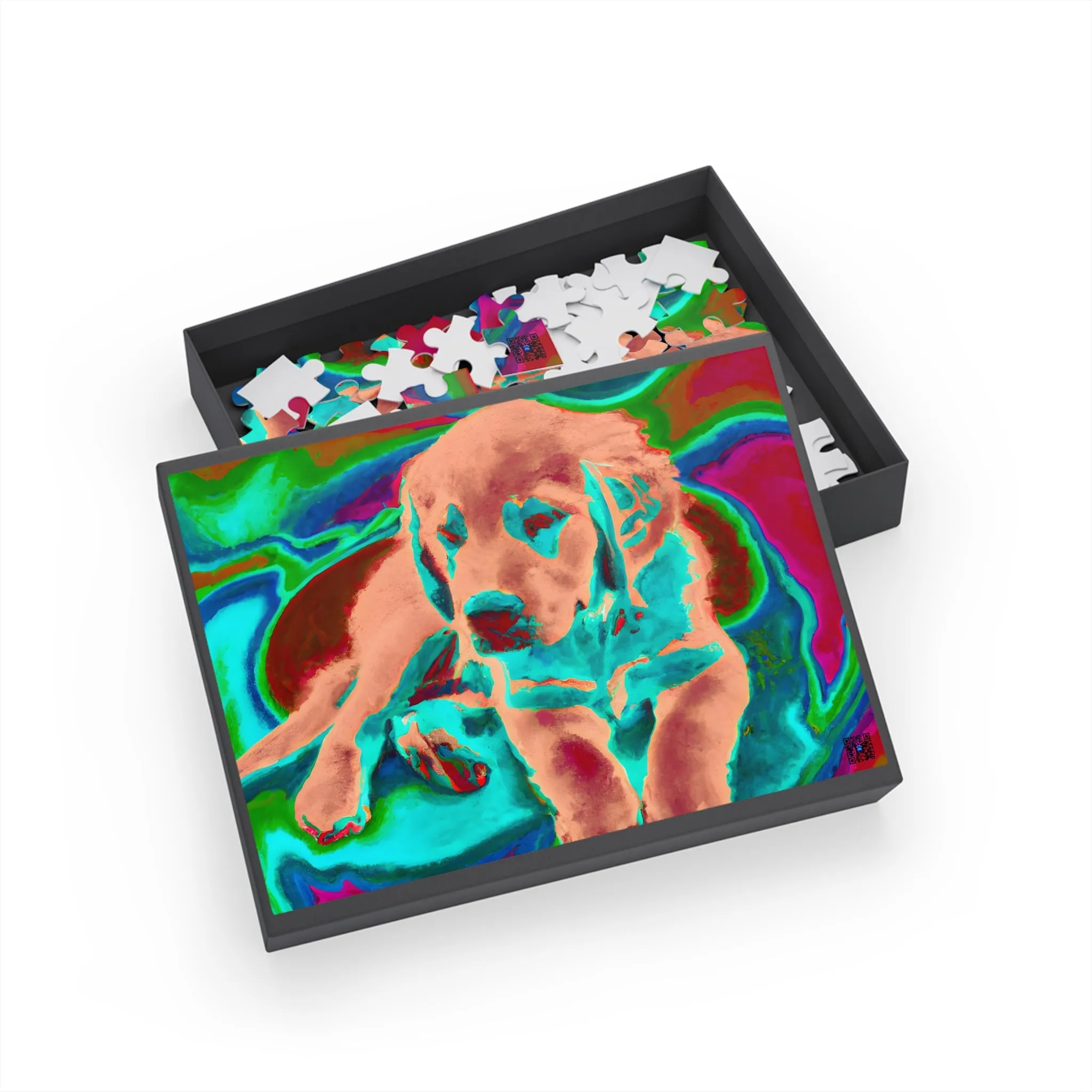 Aurélie Exploration. - Golden Retriever Puppy - Puzzle