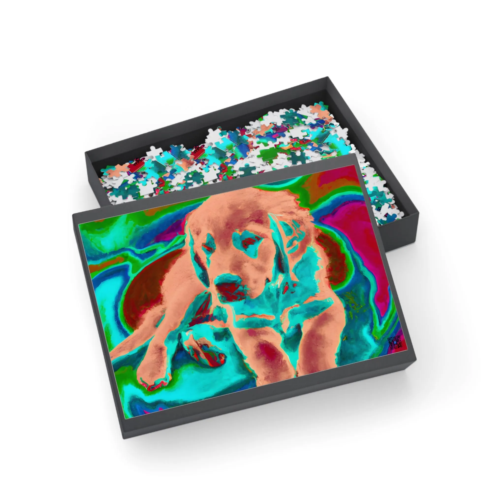 Aurélie Exploration. - Golden Retriever Puppy - Puzzle