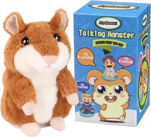 Ayeboovi Toddler Toys Talking Hamster Repeats What You Say Interactive Fun Toys Birthday Gift | Autism Toy Gifts for 3 4 5  Year Old Girls Boys