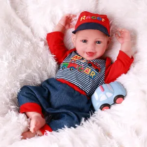 BABESIDE Lifelike Reborn Baby Doll Boys Devon -20 Inch Real Baby Feeling Realistic-Newborn Baby Dolls Full Body Vinyl Real Life Baby Dolls with Toy Accessories Gift Set for Kids Age 3 