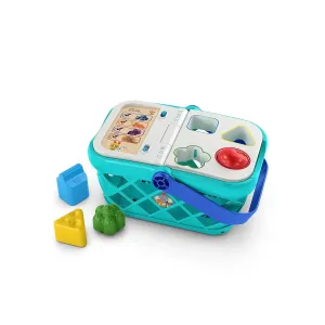 Baby Einstein   Hape Magic Touch Toy Shopping Basket for Kids, With Real Sounds and Music, Shape Sorter, Fine Motor Skill Development, Ages 1, 2, 3, 4 