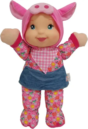 Baby's First 12" Farm Animal Friends Pink Pig Soft & Cuddly Singing Musical Doll, Sings Old McDonald Had a Farm