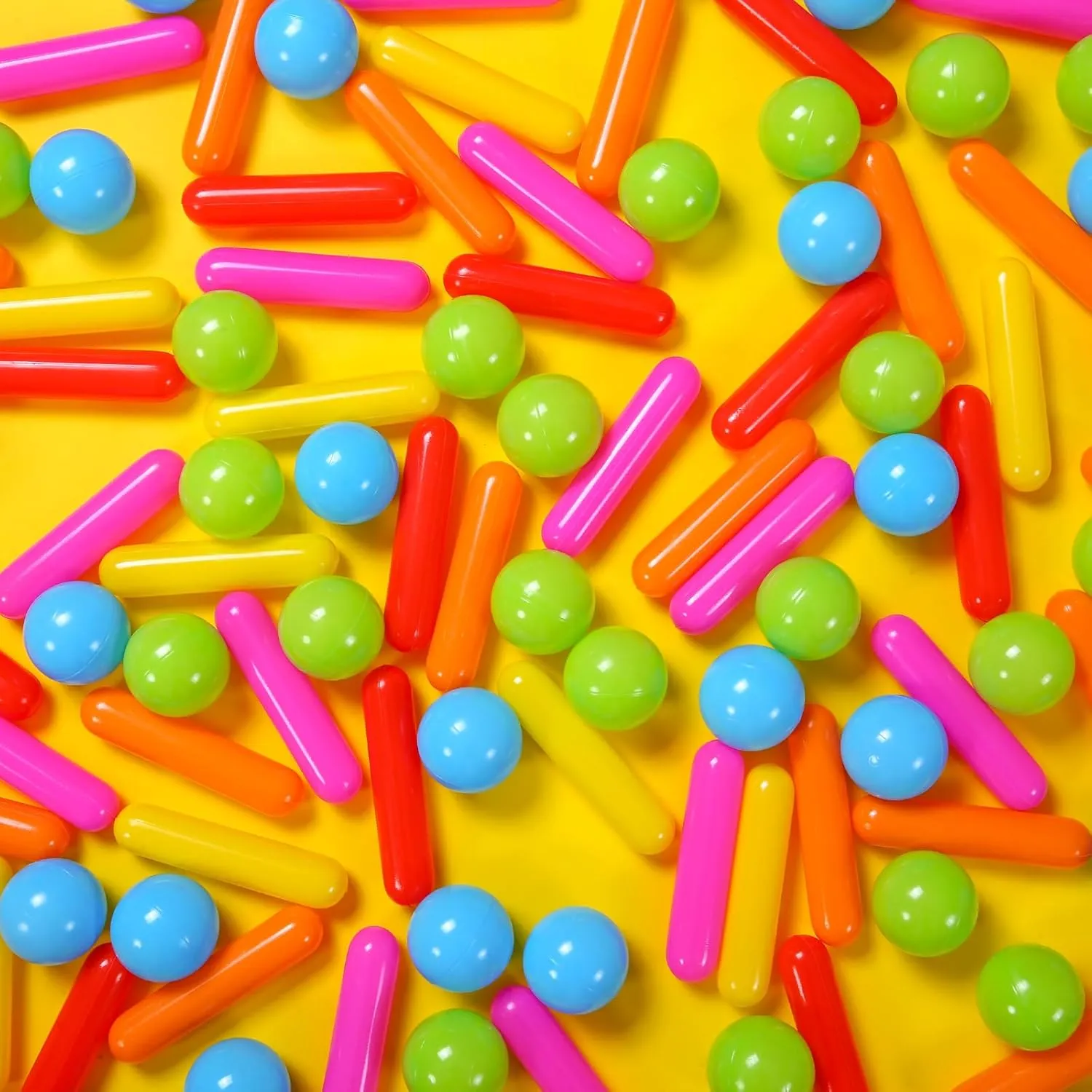 Ball Pit Balls and Strips for Ball Pits, 50 200 500pcs Cute Plastic Star Toy Balls for Kids, Baby Toddler 1-3 Birthday, Bounce House, Play Tent, Baby Pool Water Toys, Party