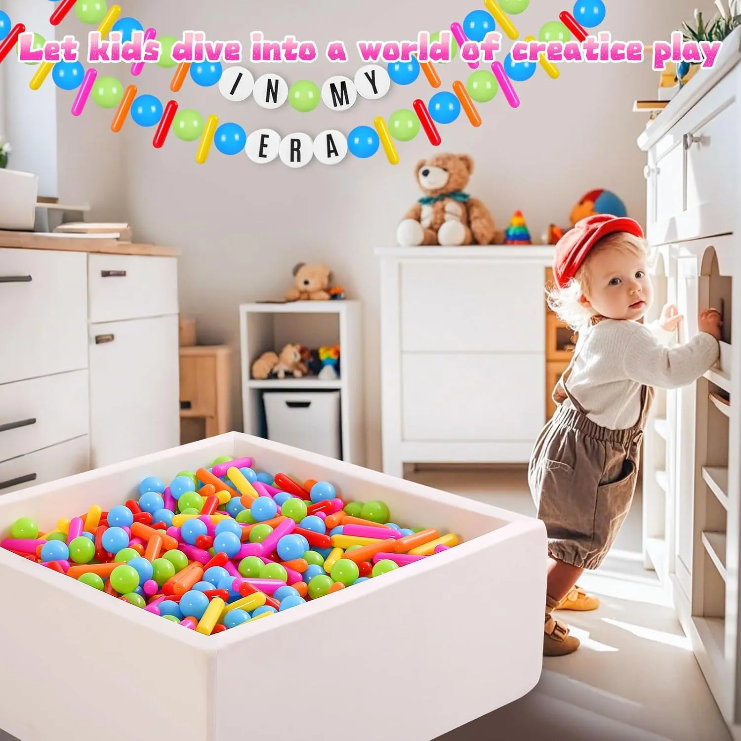Ball Pit Balls and Strips for Ball Pits, 50 200 500pcs Cute Plastic Star Toy Balls for Kids, Baby Toddler 1-3 Birthday, Bounce House, Play Tent, Baby Pool Water Toys, Party
