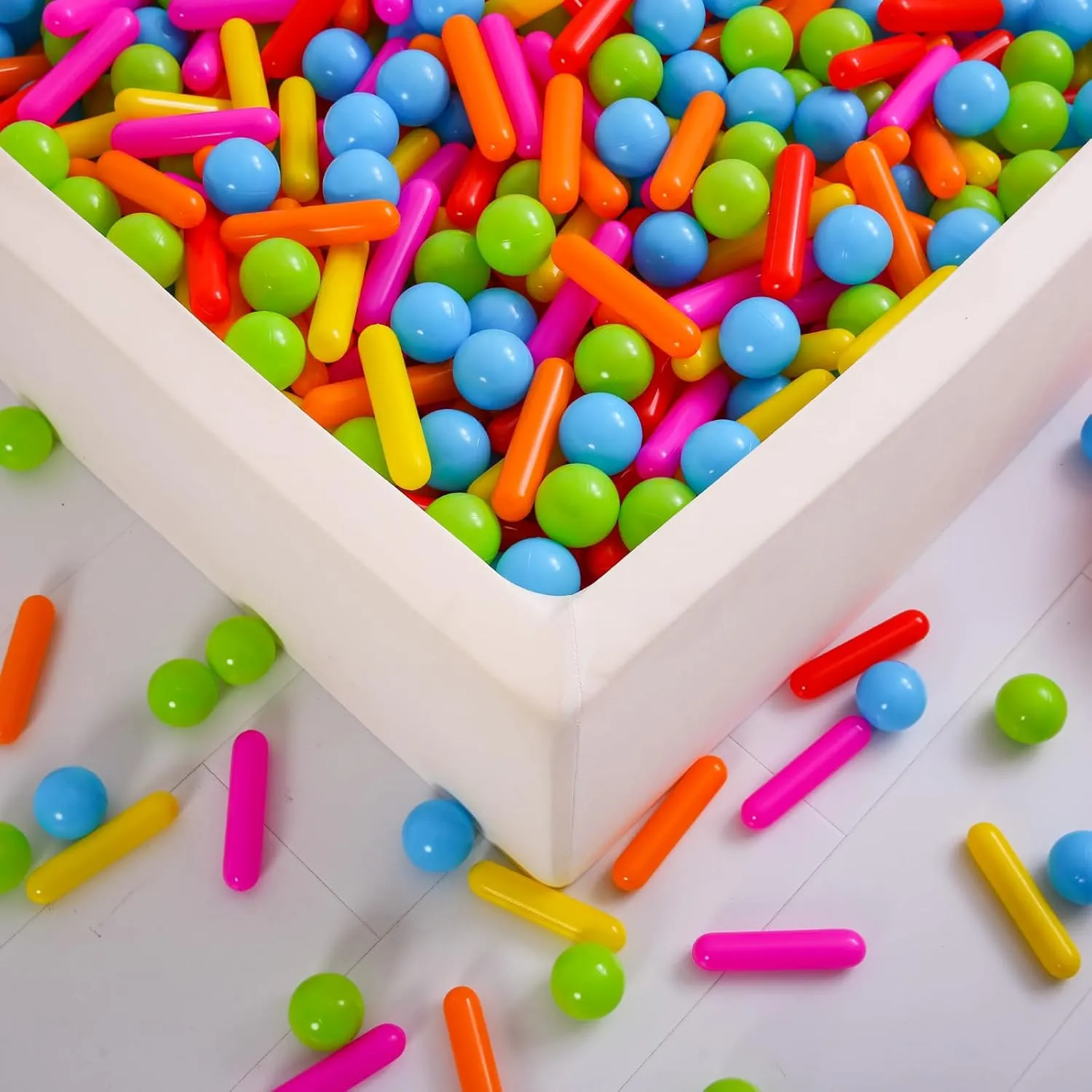 Ball Pit Balls and Strips for Ball Pits, 50 200 500pcs Cute Plastic Star Toy Balls for Kids, Baby Toddler 1-3 Birthday, Bounce House, Play Tent, Baby Pool Water Toys, Party