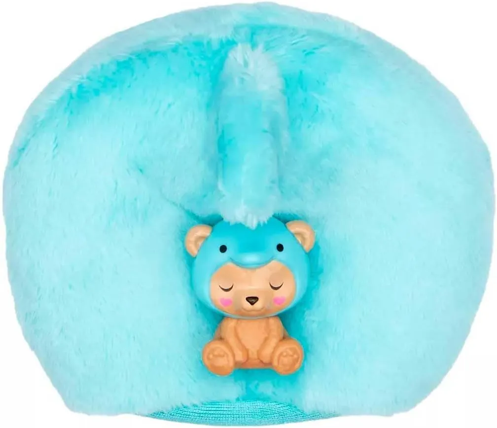 Barbie Cutie Reveal Doll & Accessories with Animal Costume & 10 Surprises Including Color Change, Teddy Bear as Dolphin in Costume-Themed Series
