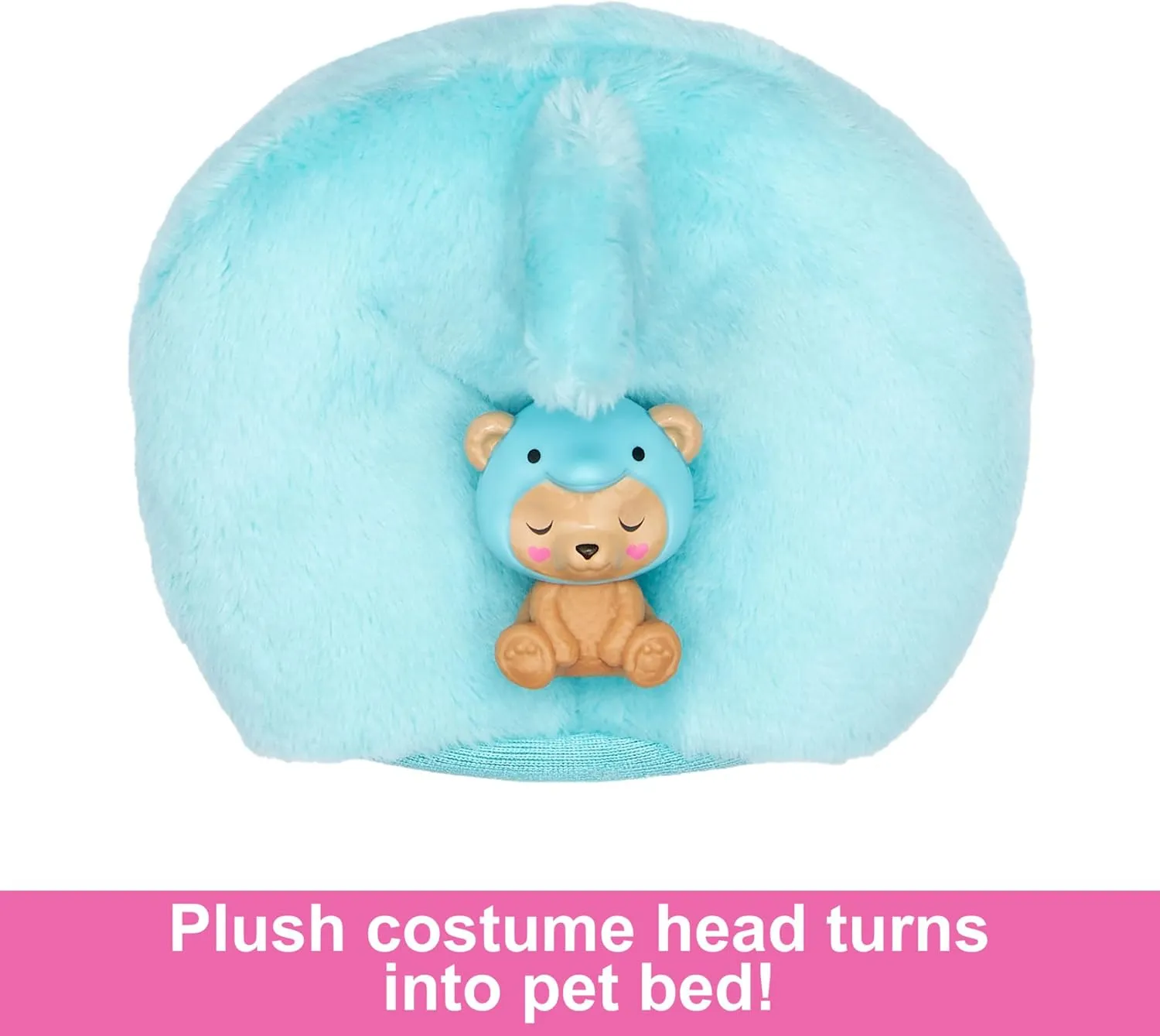 Barbie Cutie Reveal Doll & Accessories with Animal Costume & 10 Surprises Including Color Change, Teddy Bear as Dolphin in Costume-Themed Series