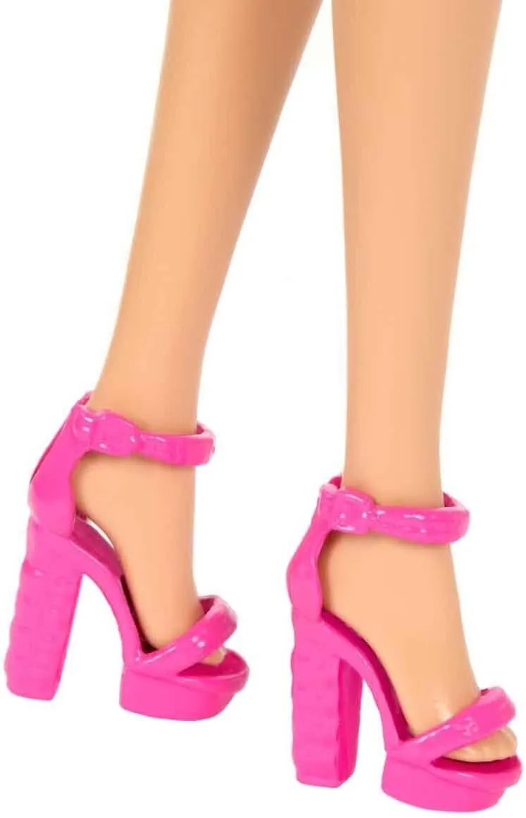 Barbie Fashionistas Doll #223 with Blonde Wavy Hair, Totally Hair-Inspired Dress & Accessories, 65th Anniversary Collectible Toy
