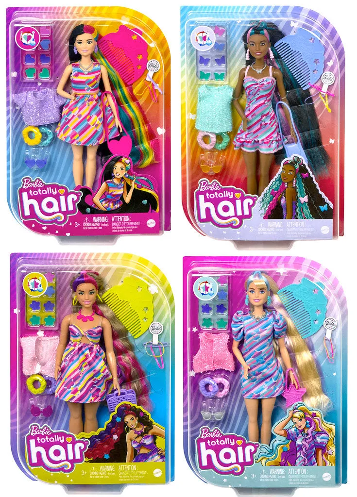 Barbie Totally Hair Doll Heart Themed