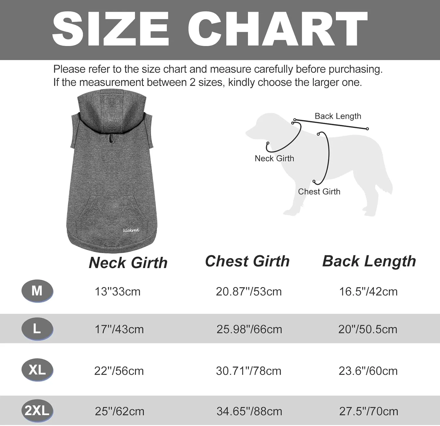 Basic Dog Hoodie Sweatshirts, Pet Clothes Hoodies Sweater with Hat and Leash Hole, Soft Cotton Outfit Coat for Large Medium Small Dogs, Dark Grey (XX-Large)