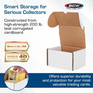 BCW 330-Count Trading Card Box – 50ct | Cardboard Organizer for Sports & TCGs | Fits Baseball, MTG, Pokémon | Assembly Required
