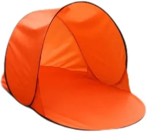 Beach Shelter Pop Up Beach Tent Portable Extra Light Beach Tent Baby Sun Protection Beach Tent for Beach Garden Camping (ORANGE)