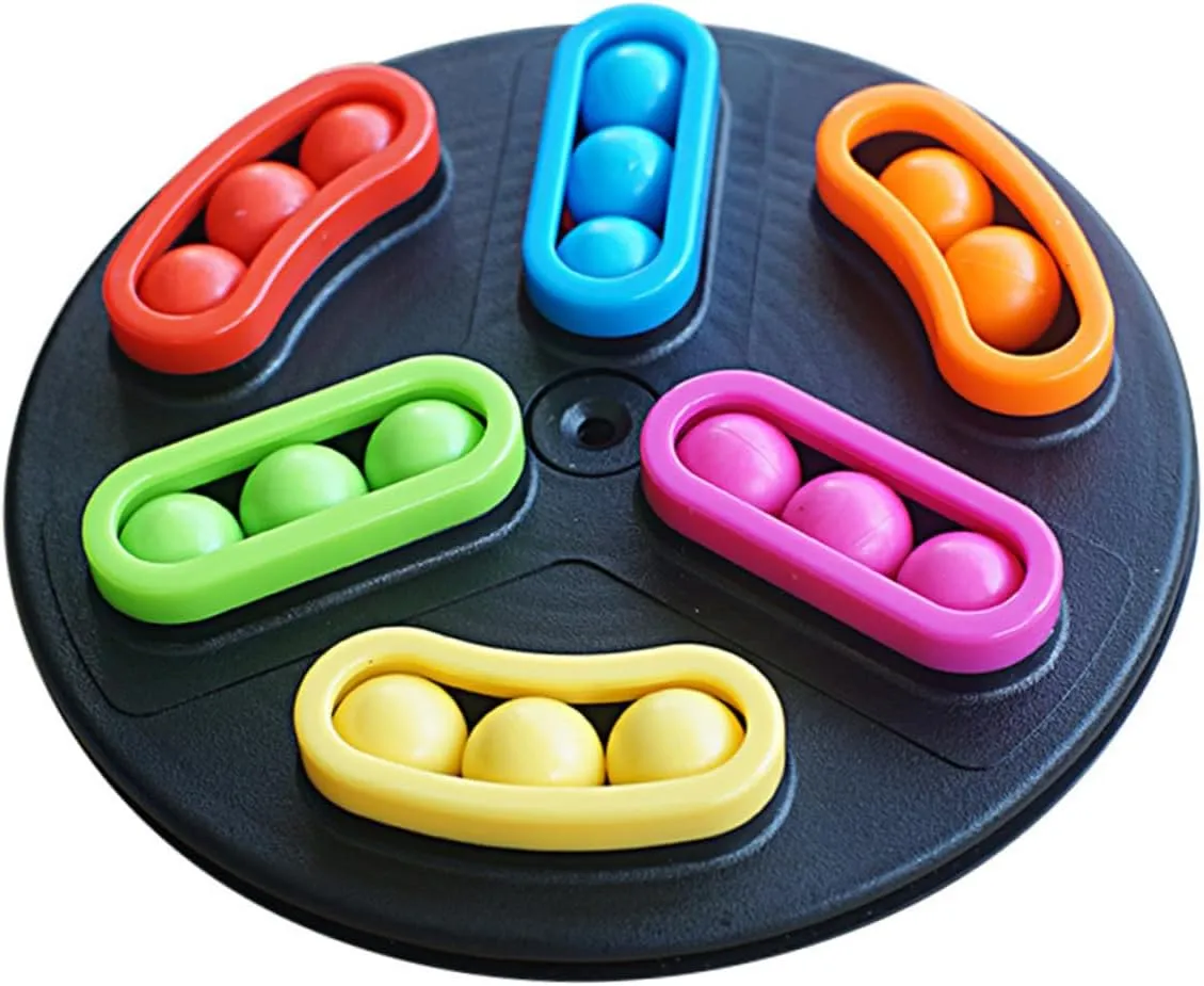 Beads Toy Educational Puzzle Game for Boy Girl Adults Balancing Beads Challenge Fun Desktop Activity for Skill Development Relief Random Color