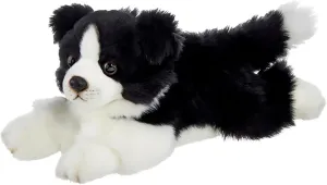 Bearington Shep Plush Border Collie Suffed Animal Puppy Dog, 13 Inch