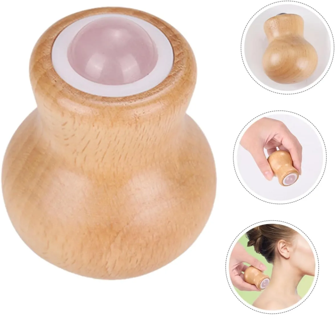 Beaupretty 4pcs Jade Facial Massage Roller Handle Eye Puffiness Relief Tool for Relaxation and Skin Care Portable Face for Hands and Legs Absorption