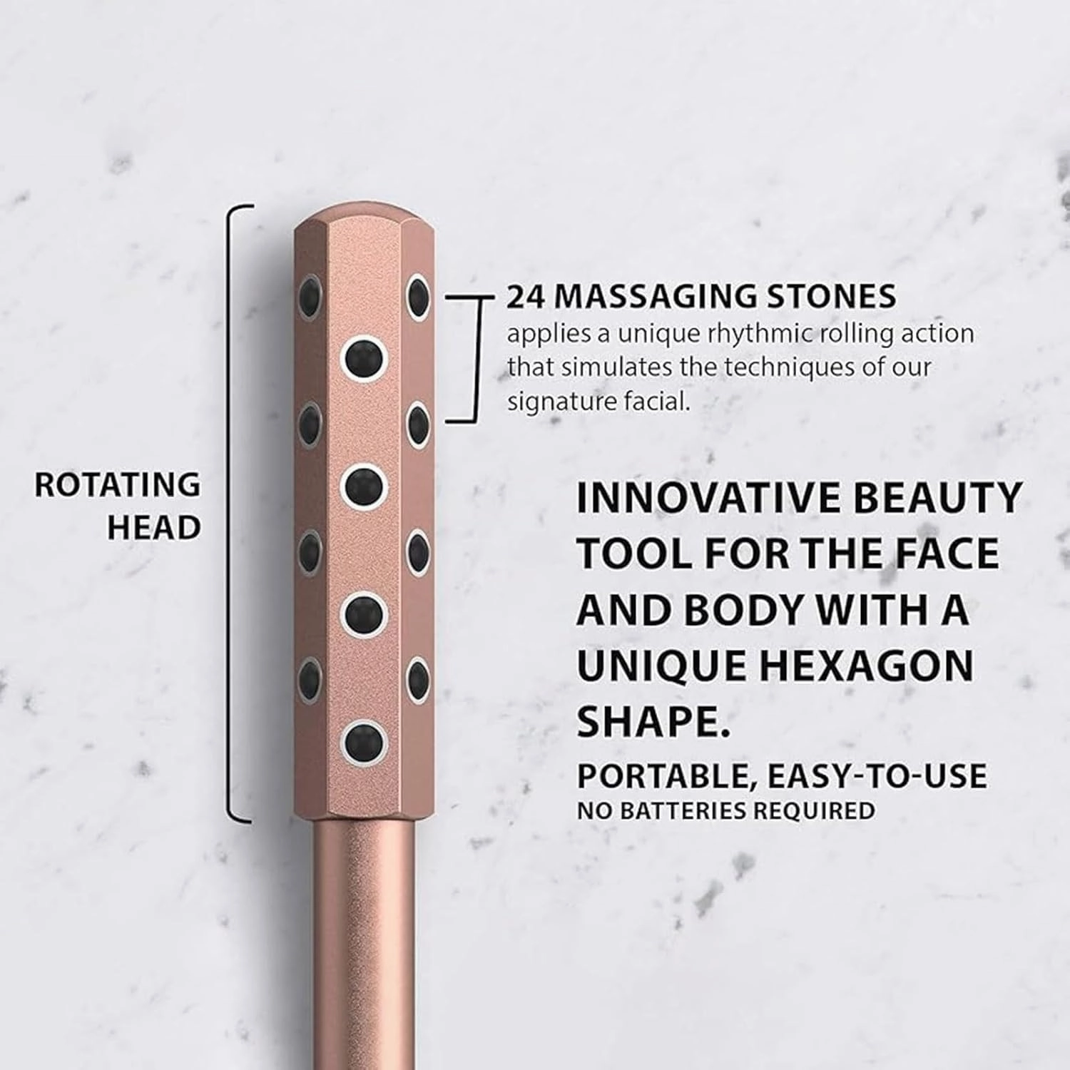 Beauty Sculptor Roller, Elarique Radiance Roller for Face, Facelift Pro Rollers, Uplift Facial Massaging Beauty Tool for Up Lifting and Skin Care (E)