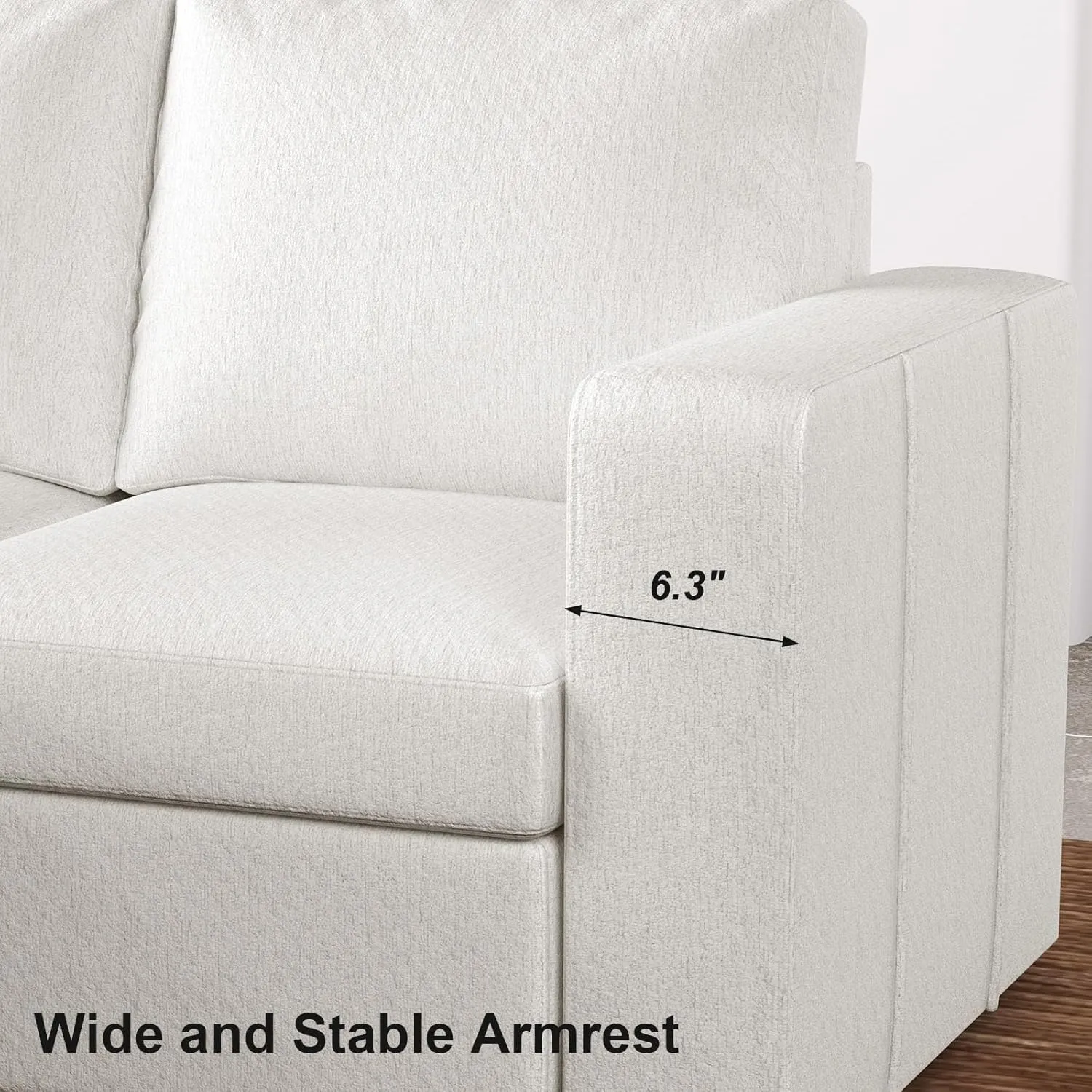 Belffin Modular Sectional Sleeper Sofa with Pull Out Couch, U Shaped Sleeper Pull Out Bed, Convertible Sectional Couches for Living Room, White