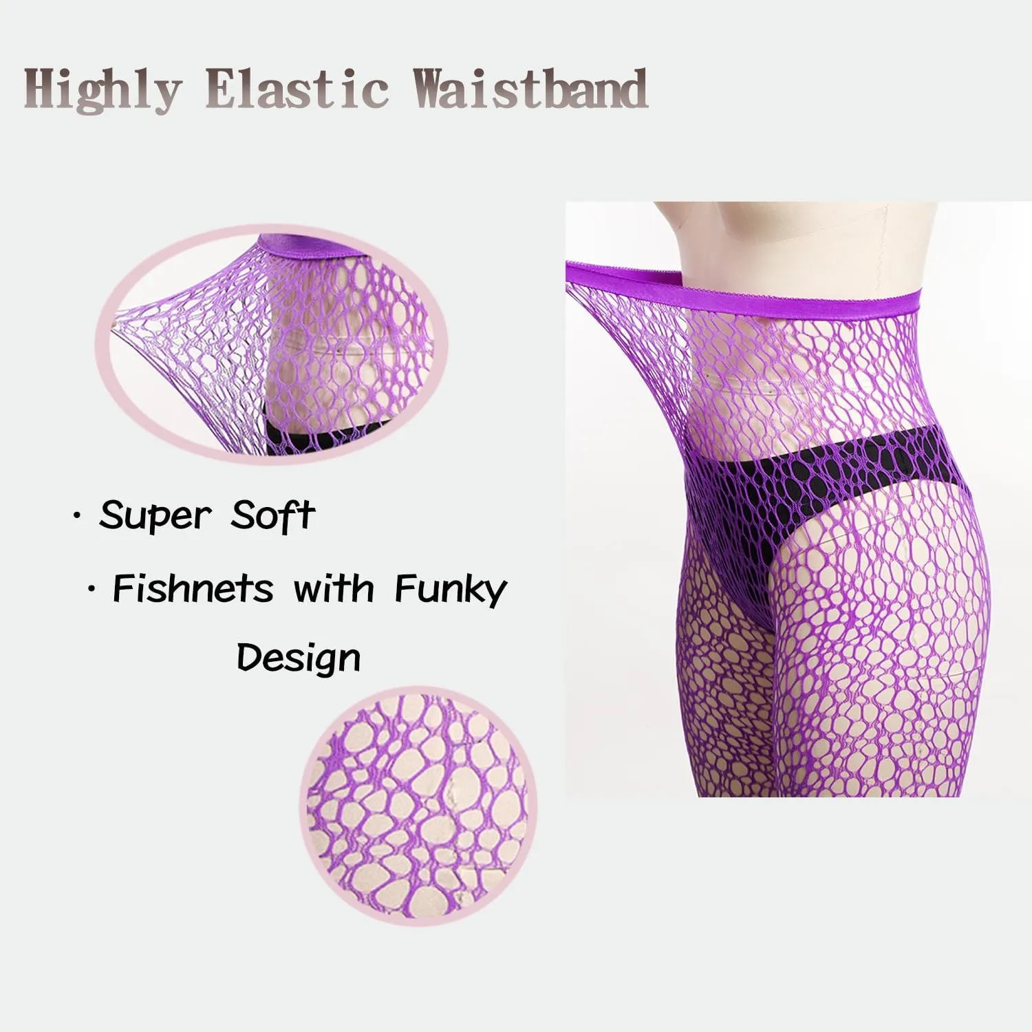 Benefeet Sox Womens Fishnets Girls Fishnet Tights Sexy High Waist Fishnet Stockings Sheer Mesh Hollow Out Pantyhose