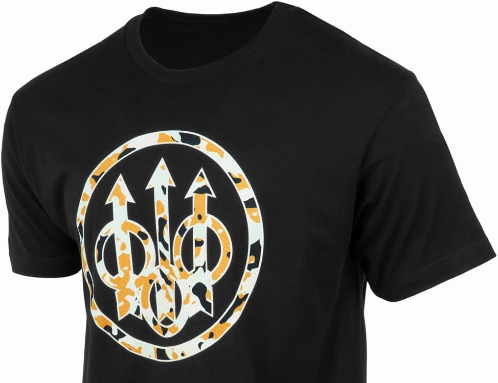Beretta Men's Active Outdoor Trident Logo Regular Fit Short Sleeve Heritage T-Shirt, TS735T1890