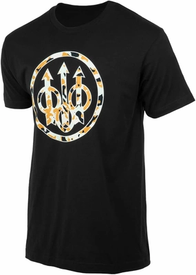 Beretta Men's Active Outdoor Trident Logo Regular Fit Short Sleeve Heritage T-Shirt, TS735T1890