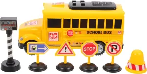 BESPORTBLE 1Set Pull Bus Friction Powered Vehicle for Fun and for Boys and Vibrant Colors and Safe Design