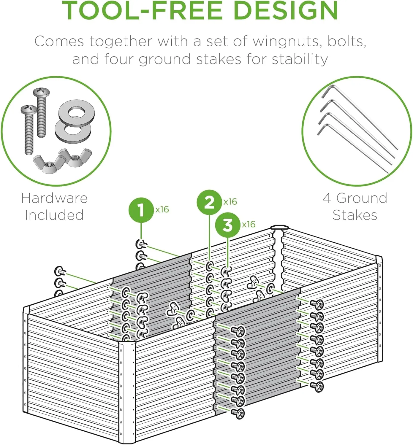 Best Choice Products 4x2x2ft Outdoor Metal Raised Garden Bed, Deep Root Planter Box for Vegetables, Flowers, Herbs, and Succulents w/ 119 Gallon Capacity - Peacock Blue