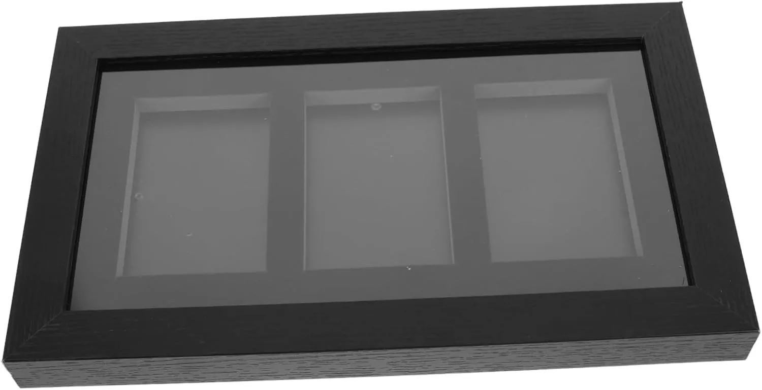 BESTonZON Stylish Wall-Mounted Card Frame Trading Card Display Mount for Sports and Collectibles Fiberboard