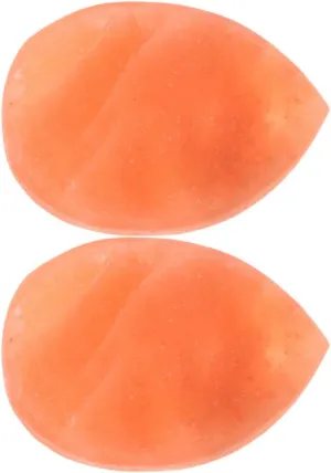 BESTYASH 2Pcs Salt Massage Stones for Facial and Care Natural Exfoliation Tool for Relaxation Spa Use and Skin Revitalization Coarse Mineral Salt for Women