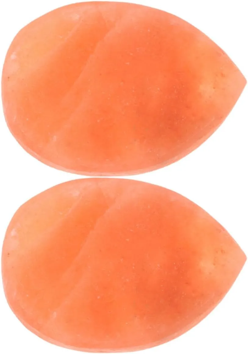 BESTYASH 2Pcs Salt Massage Stones for Facial and Care Natural Exfoliation Tool for Relaxation Spa Use and Skin Revitalization Coarse Mineral Salt for Women