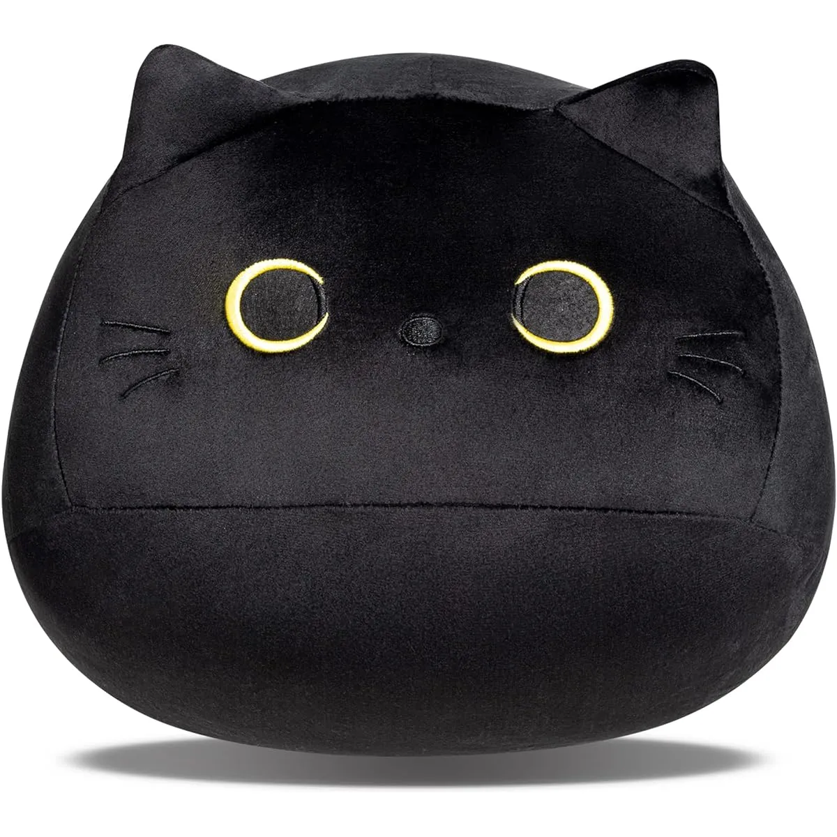 Black Cat Plush Toy, Black Cat Pillow, Halloween Pillow, Cat Plush Toy, Anime Plush Toy, Halloween Home Decoration (Black)
