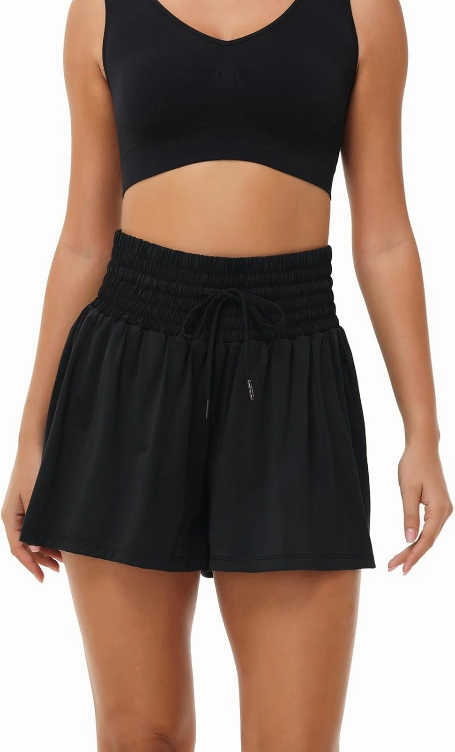 Blaosn Flowy Athletic Shorts for Women Gym Workout Running Lounge Pants High Waist with Pocket Cute Clothes Summer Outfits