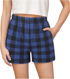 Boys Girls Colorful Plaid Shorts with Pocket Elastic Waist Pull On Shorts Comfort Soft Causal Daily Bottoms