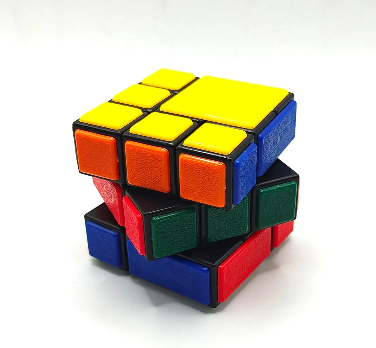 Bundled 3x3 Speed Cube, Colorful Patch Stickers 3x3x3 Magic Puzzle Cube, Super Cube (B)