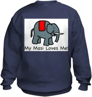 CafePress Masi Loves Me Kids Sweatshirt Kids Sweatshirt, Youth Crew Neck Sweatshirt