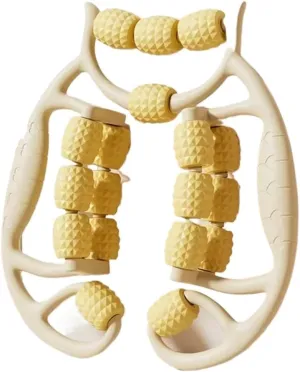 Calf Arm Leg Body Massage Roller - Anti-Cellulite Slimming Massager for Women - Home Health Care Relaxation Tool(Yellow)