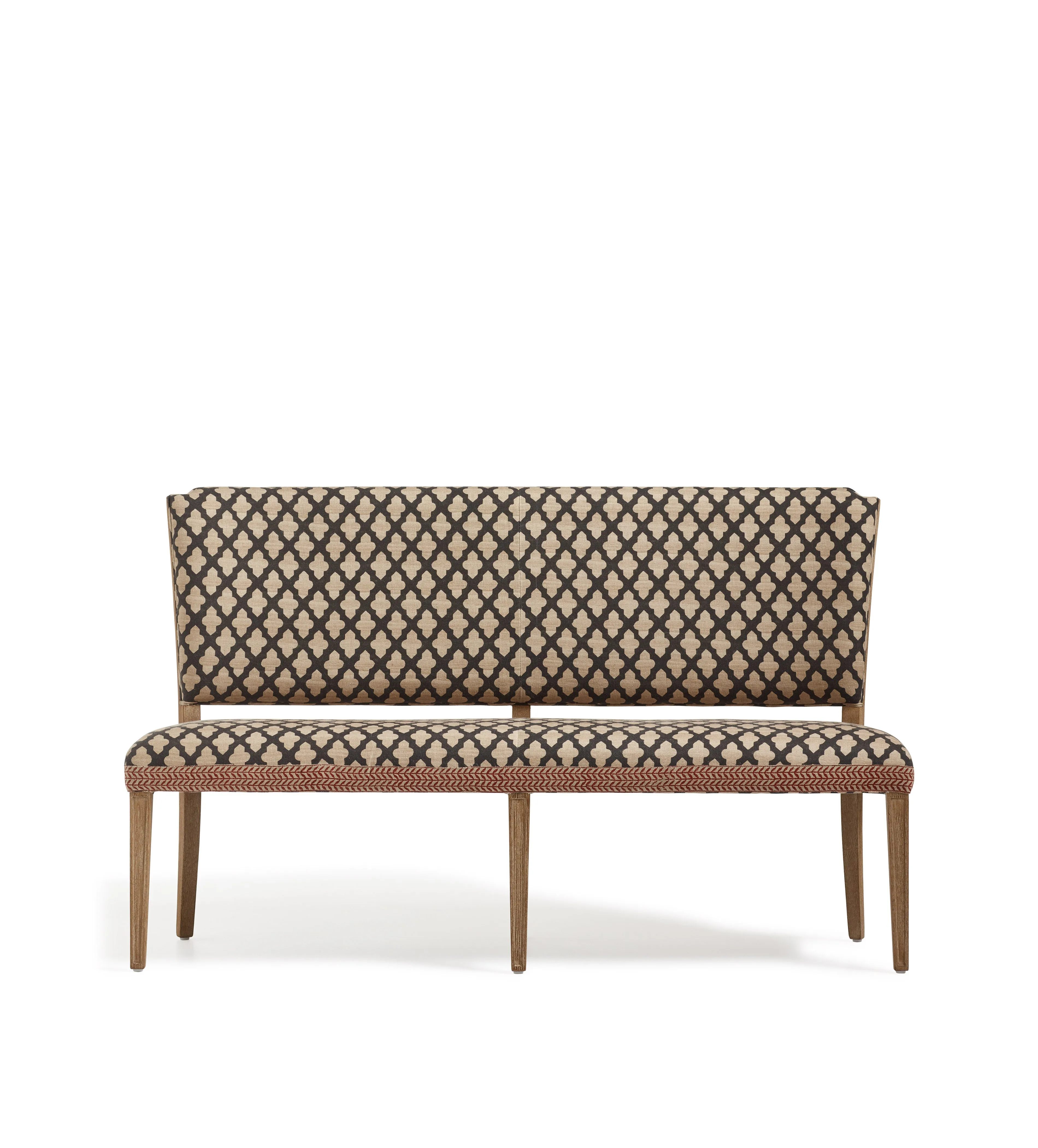 Camaret Serigraph Dining Bench - Black/Natural