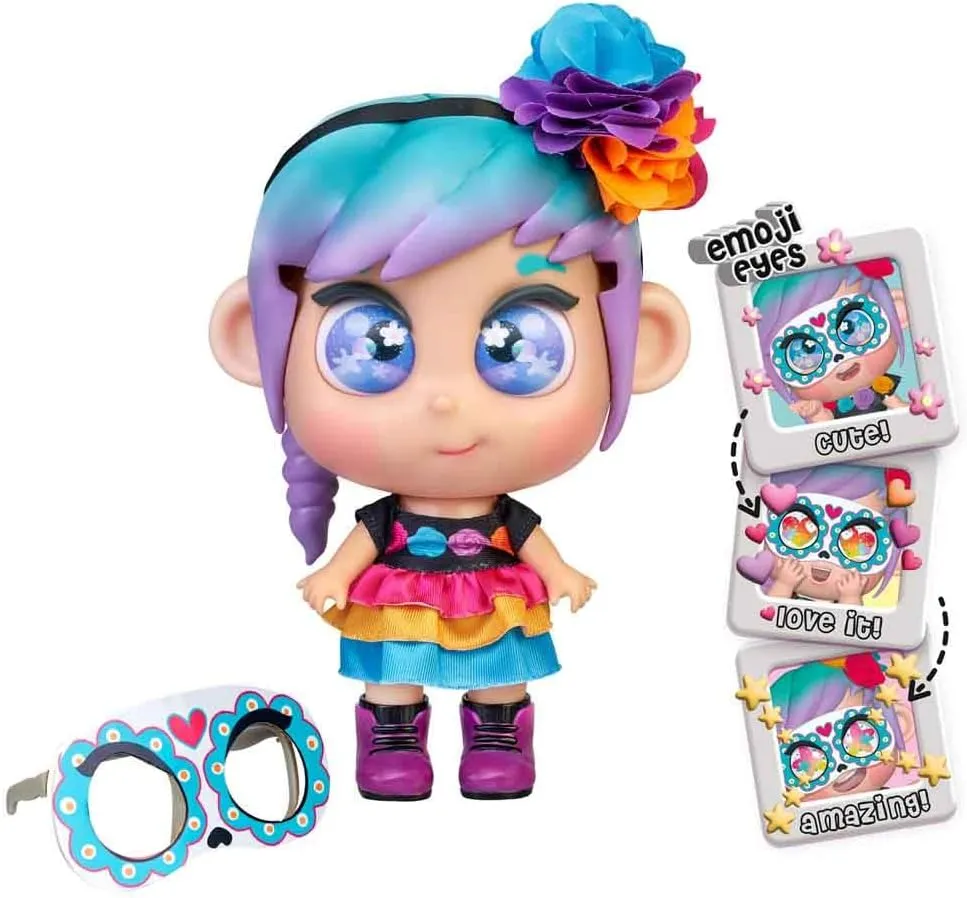 Camila, Mexico Doll from The Series of Drawings, with Traditional Country Costume, Catrina mask and Flowers in The Hair, Boys and Girls from 3 Years, Famous (TFT18000)