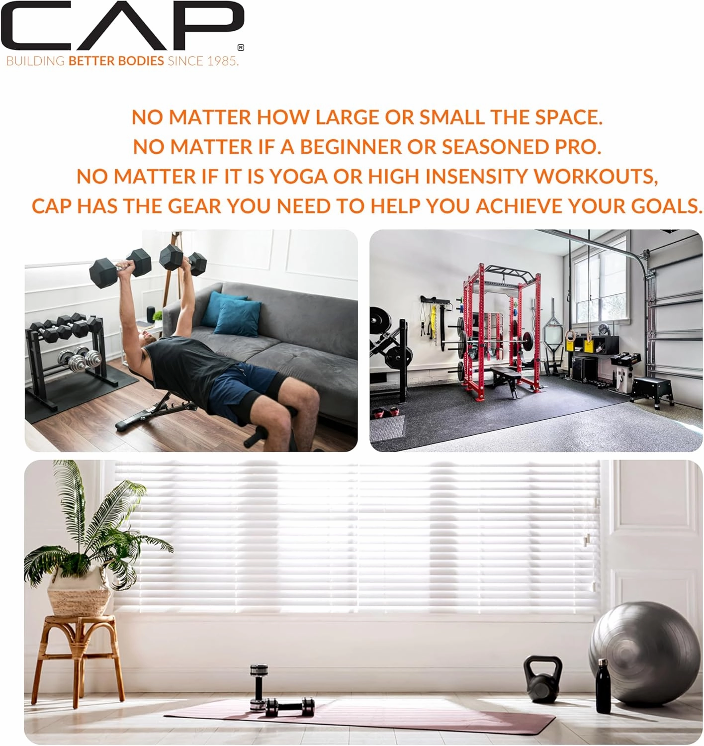 CAP Barbell 1-Inch Interlocking Exercise Puzzle Mats | Multiple options