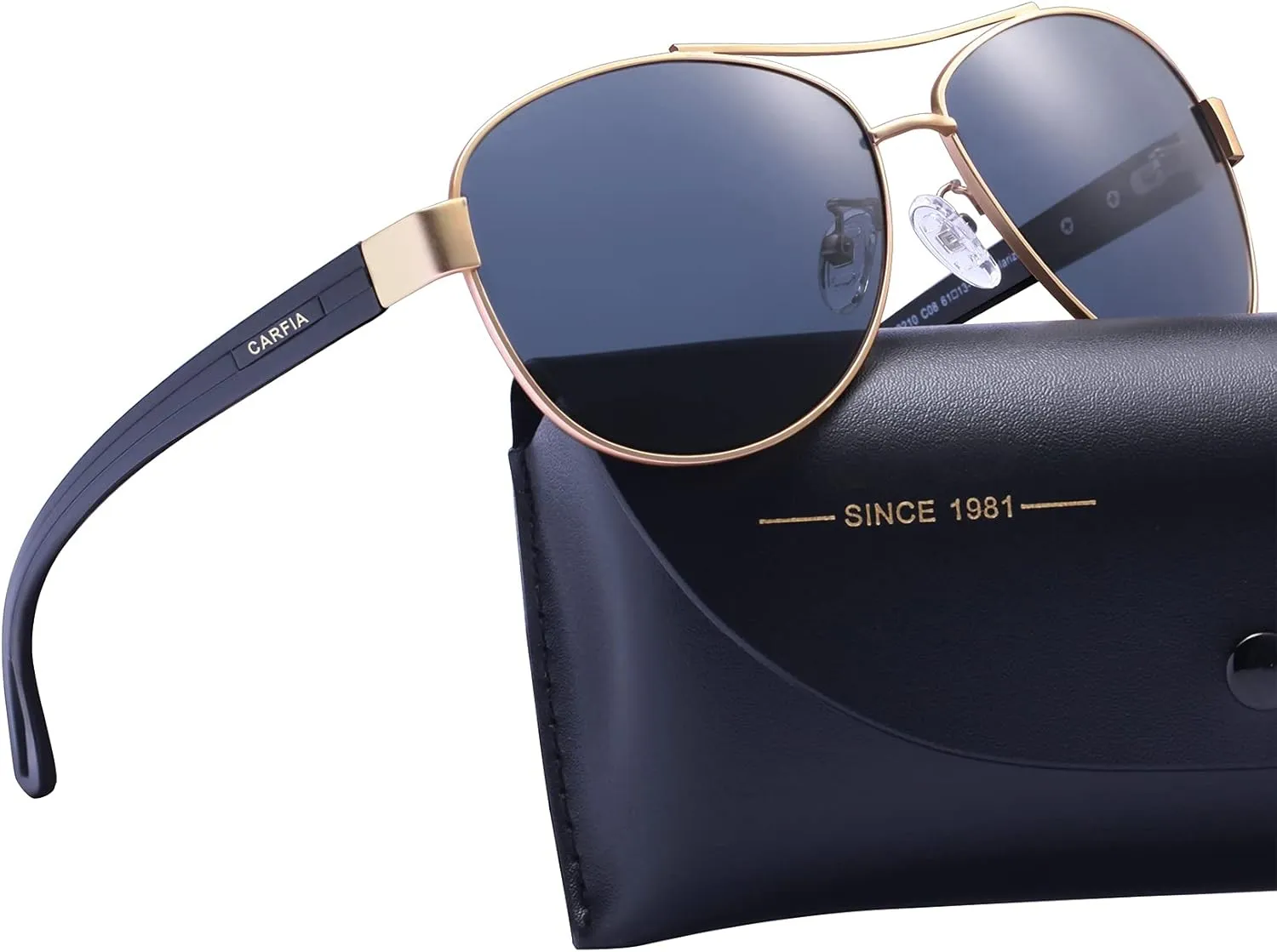 CARFIA Polarized Sunglasses for Women UV Protection Ultra-Lightweight Comfort Metal Frame Driving Glasses CA3210