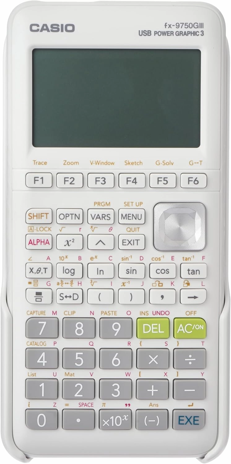 Casio fx-9750GIII Graphing Calculator | Natural Textbook Display | Python Programming | Ideal for Exams, STEM & Advanced Math | White