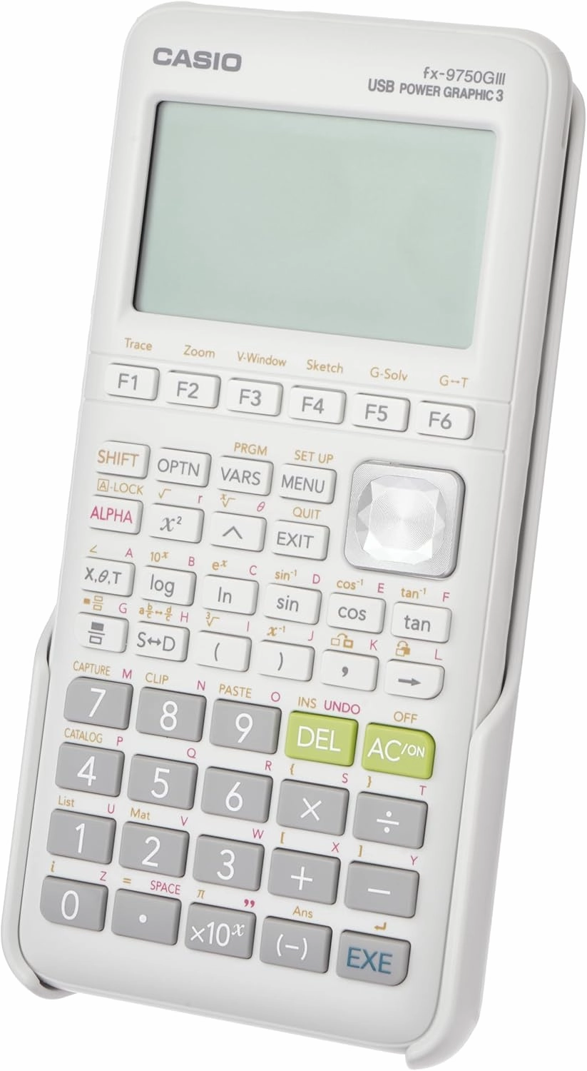 Casio fx-9750GIII Graphing Calculator | Natural Textbook Display | Python Programming | Ideal for Exams, STEM & Advanced Math | White