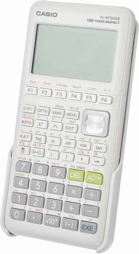 Casio fx-9750GIII Graphing Calculator | Natural Textbook Display | Python Programming | Ideal for Exams, STEM & Advanced Math | White