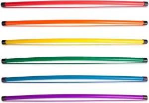 Champion Sports Kids Jump Rope: Set of 6 Jumping Ropes and Sticks for Fitness