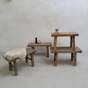 Choice of Rustic Antique Elm Bench